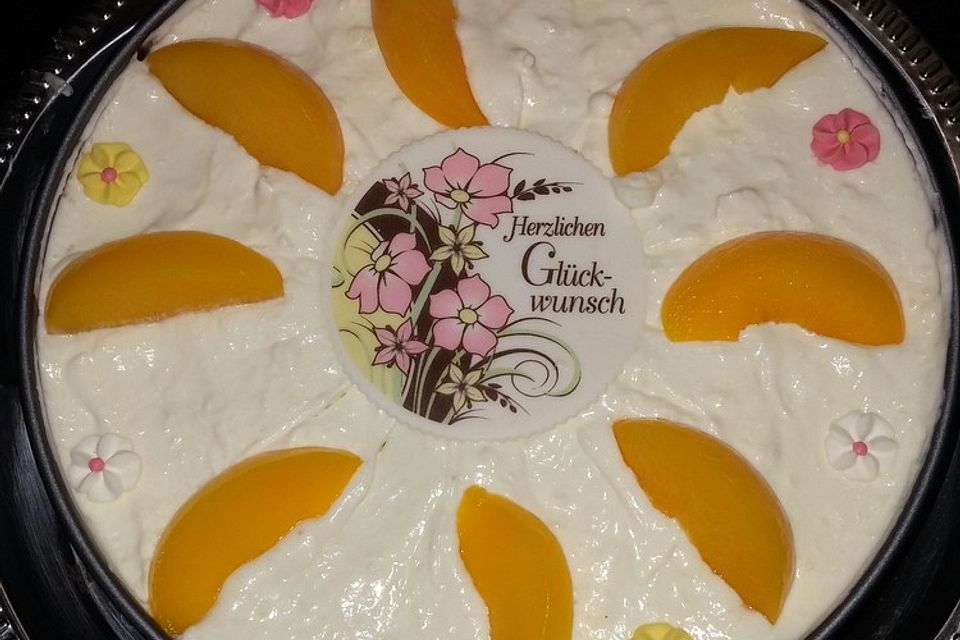 Einfache Topfen - Obers Torte