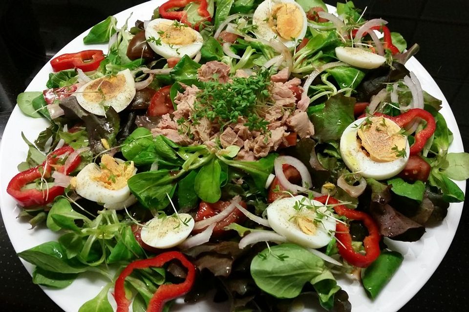 Schneller Salat mit Thunfisch