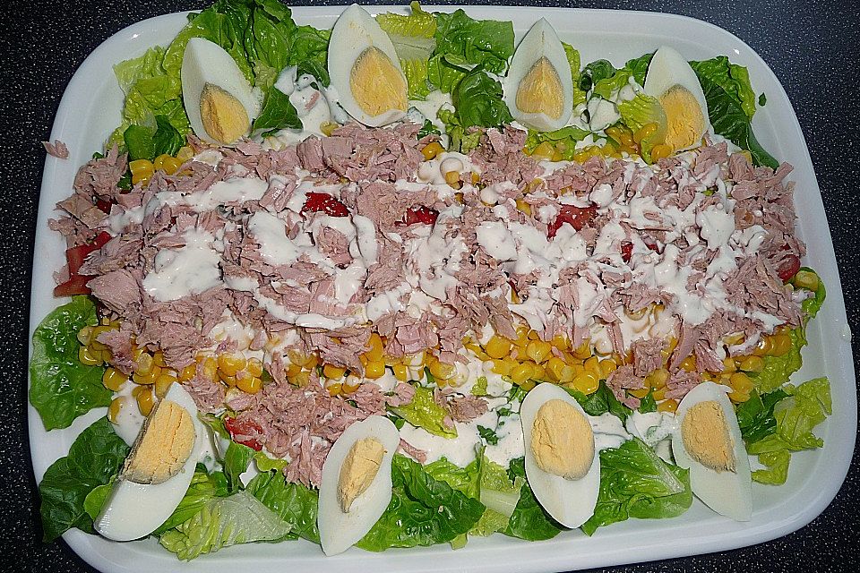 Schneller Salat mit Thunfisch