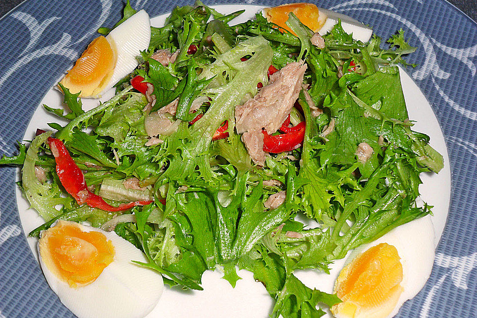 Schneller Salat mit Thunfisch