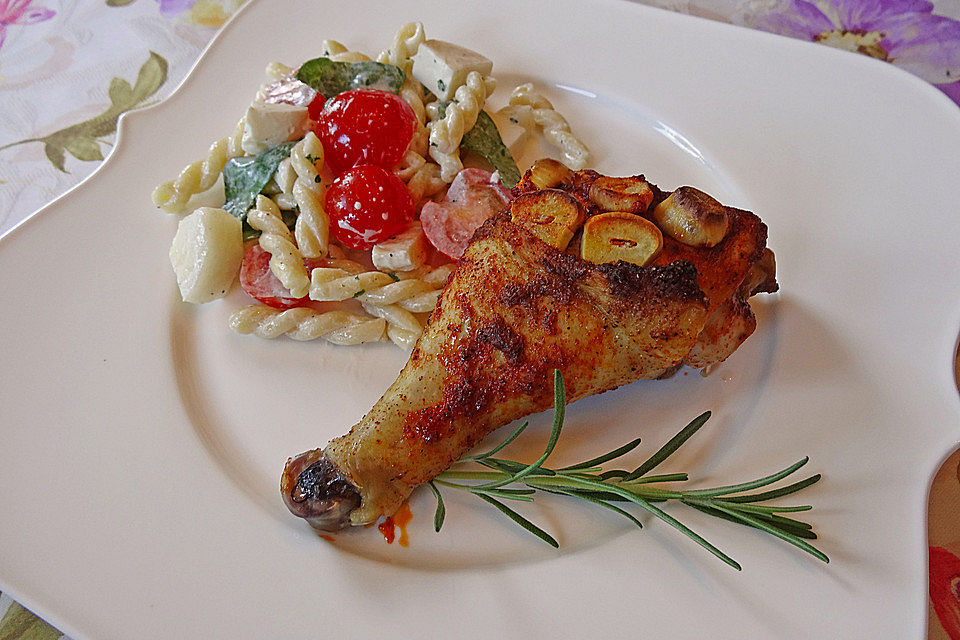 Knoblauch - Hähnchenschenkel Knoblauch - Hähnchenschenkel