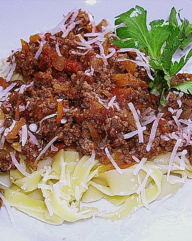 Gemüse - Bolognese - Spaghetti - Sauce