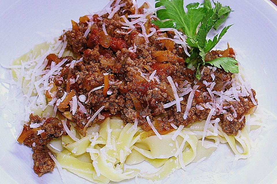 Gemüse - Bolognese - Spaghetti - Sauce