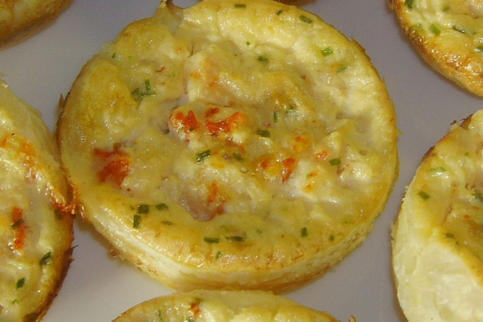 Mini - Quiches mit Krabben