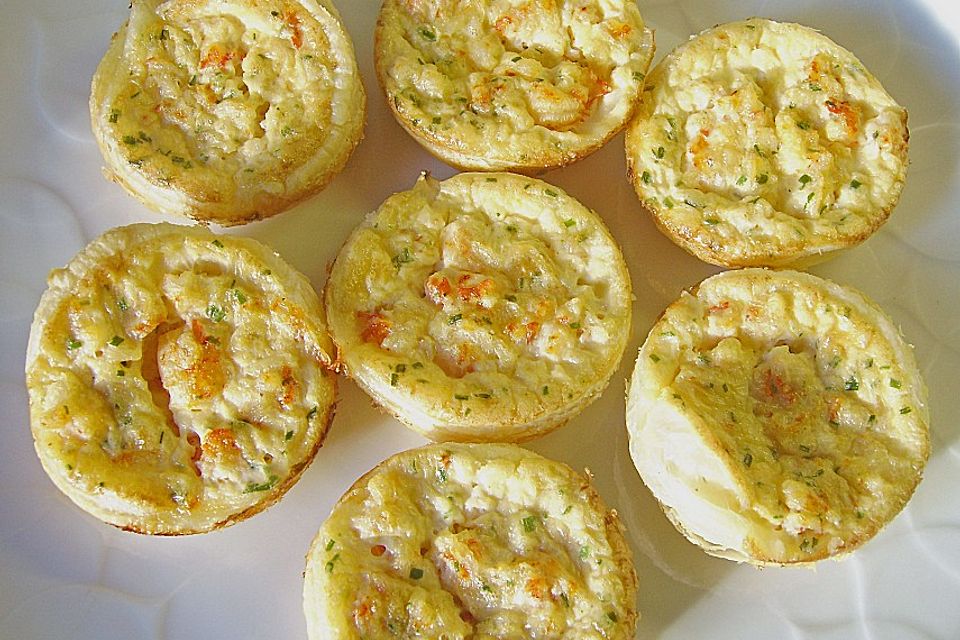 Mini - Quiches mit Krabben