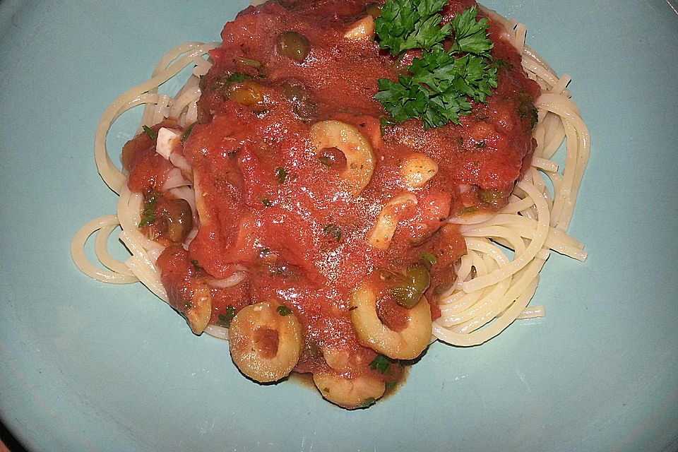 Spaghettini alla Puttanesca