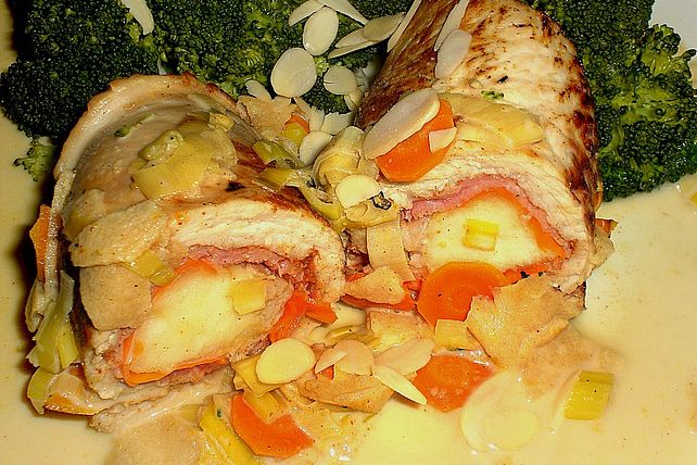 Apfel - Puten - Roulade in Currysauce von BWestner| Chefkoch
