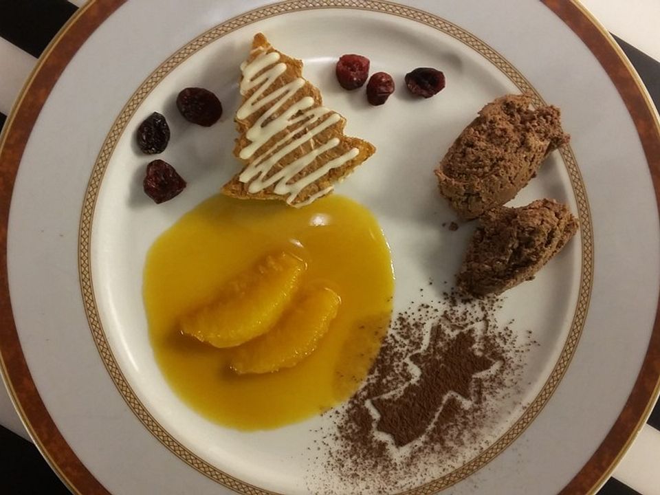Mousse au Chocolat mit Orangensauce und Rosmarin von burschi01| Chefkoch