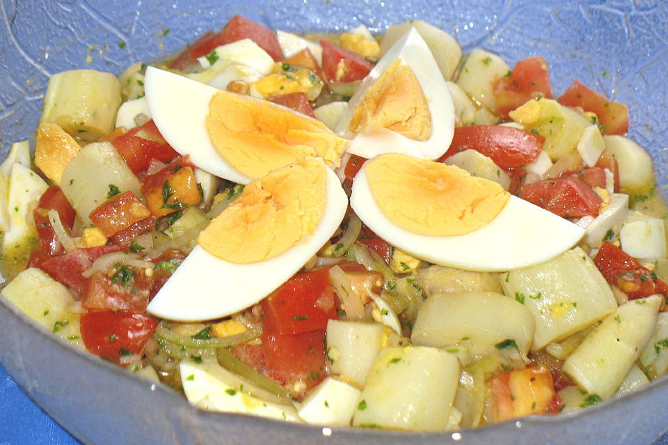 Eier - Spargel - Tomaten - Salat