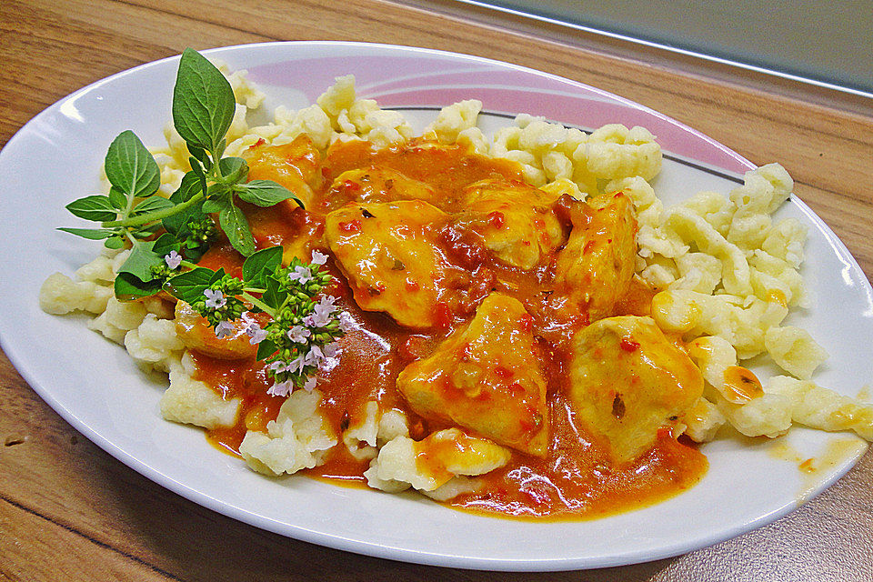 Sahniges Hähnchenragout