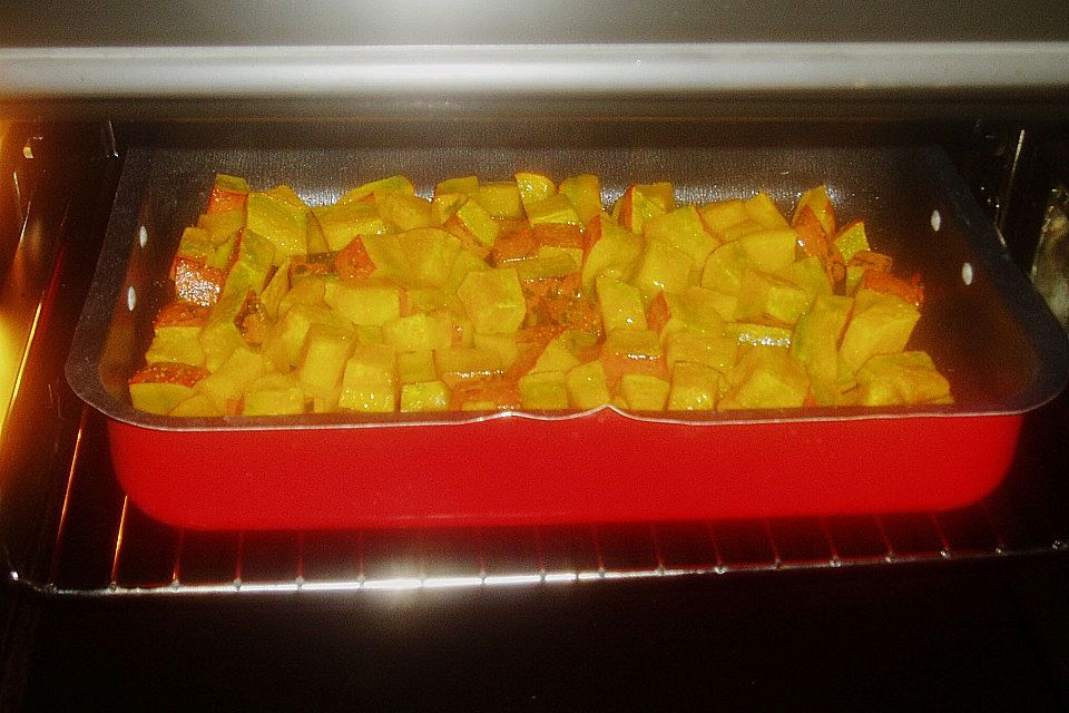 Kürbis vom Blech