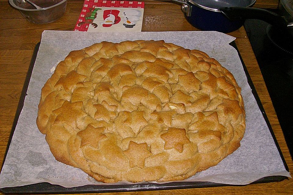 Gedeckter Apfelkuchen vom Blech nach Tante Inge