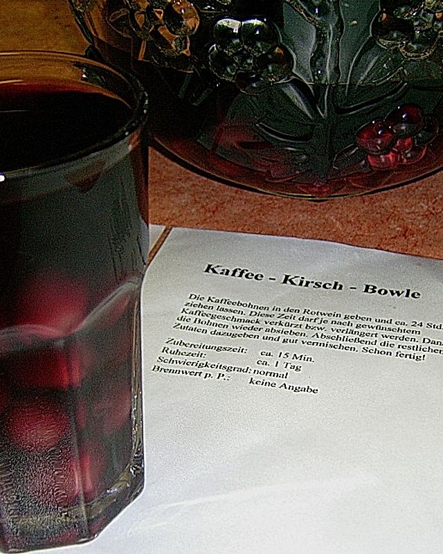 Kaffee - Kirsch - Bowle