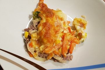 Leichte Hackpizza