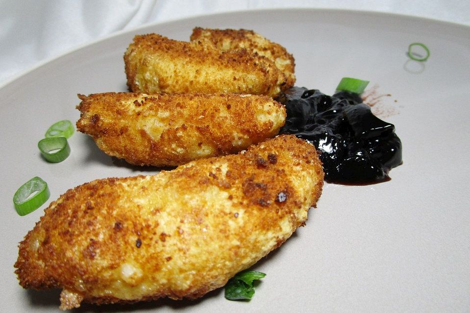 Frittierte Mozzarella-Sticks