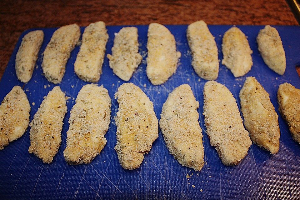 Frittierte Mozzarella-Sticks