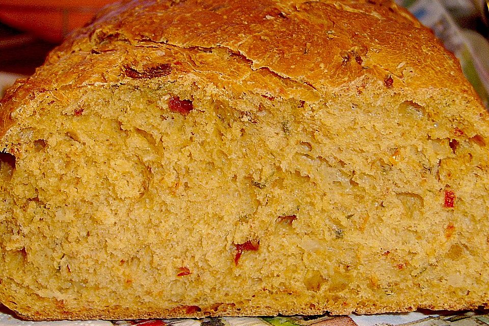 Chrissis Tomaten - Zwiebel - Brot mit Schnittlauch