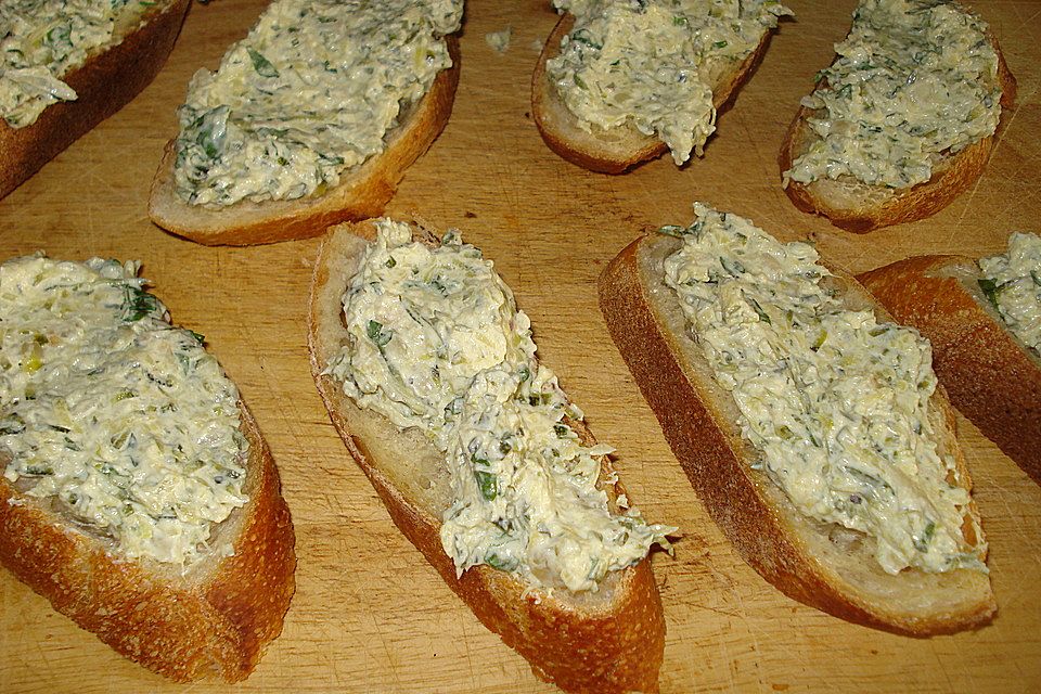 Crostini mit Zucchini - Püree