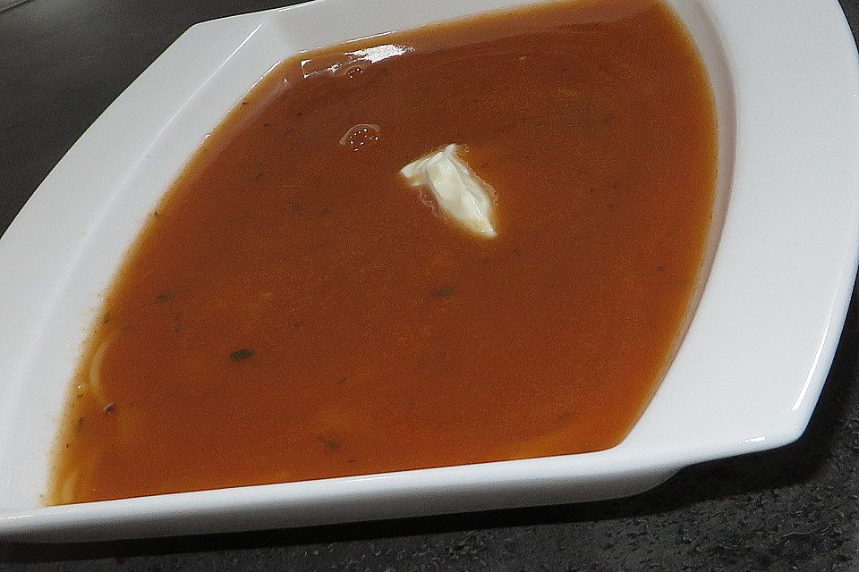 Tomaten - Mango - Suppe