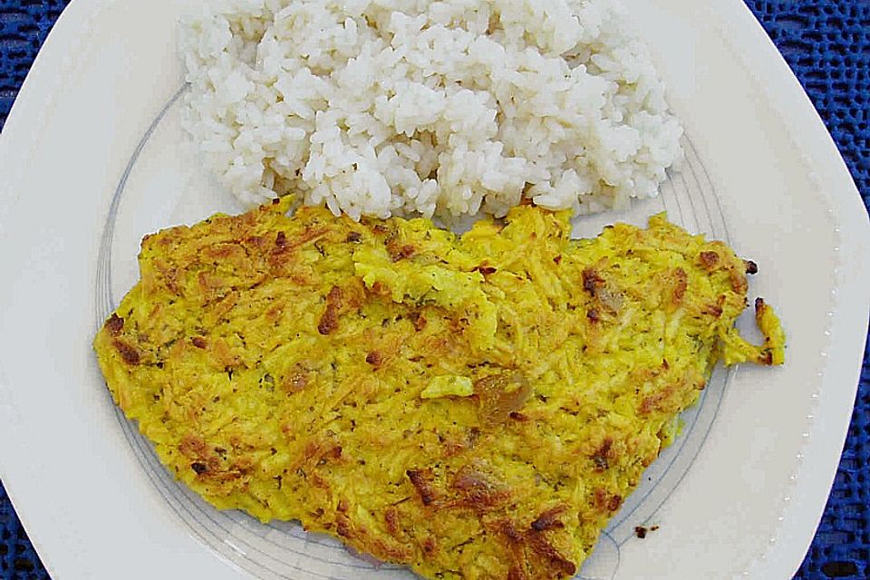 Überkrusteter Curryfisch