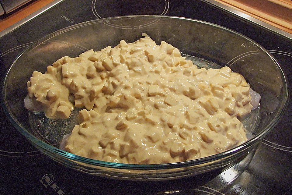 Überkrusteter Curryfisch