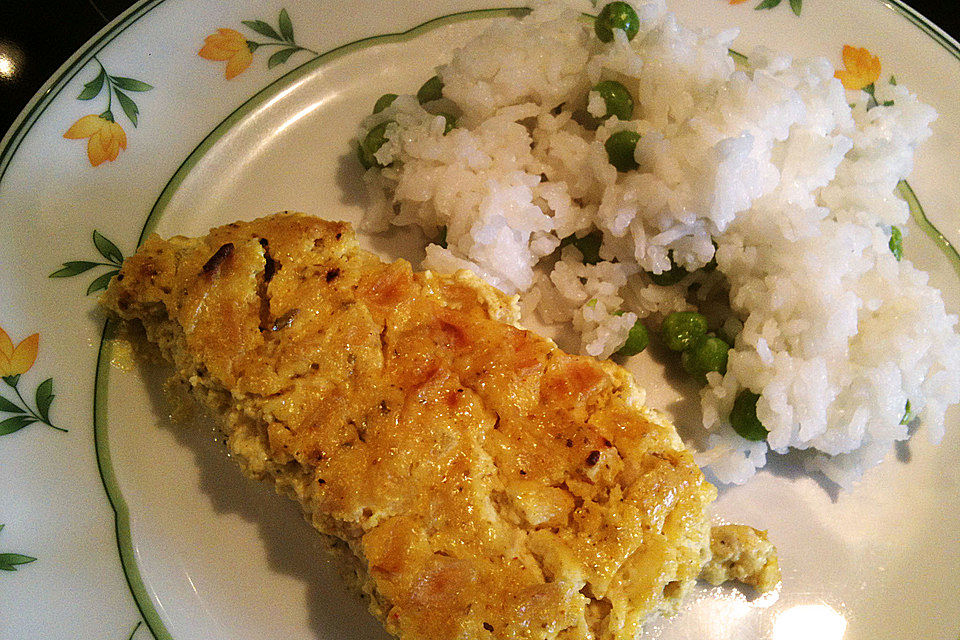 Überkrusteter Curryfisch