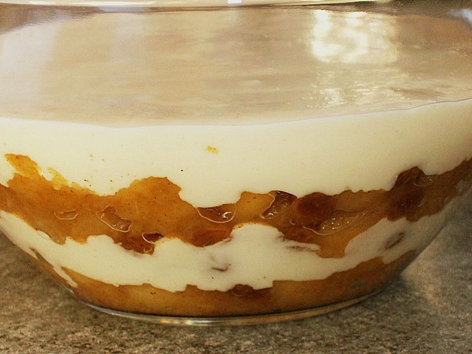 Apfelkompott mit Rosenpudding von Dewdrop| Chefkoch