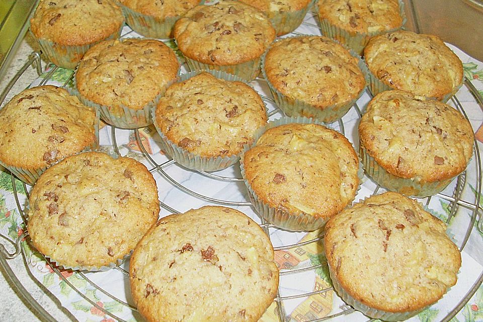 Saftige Apfelmuffins