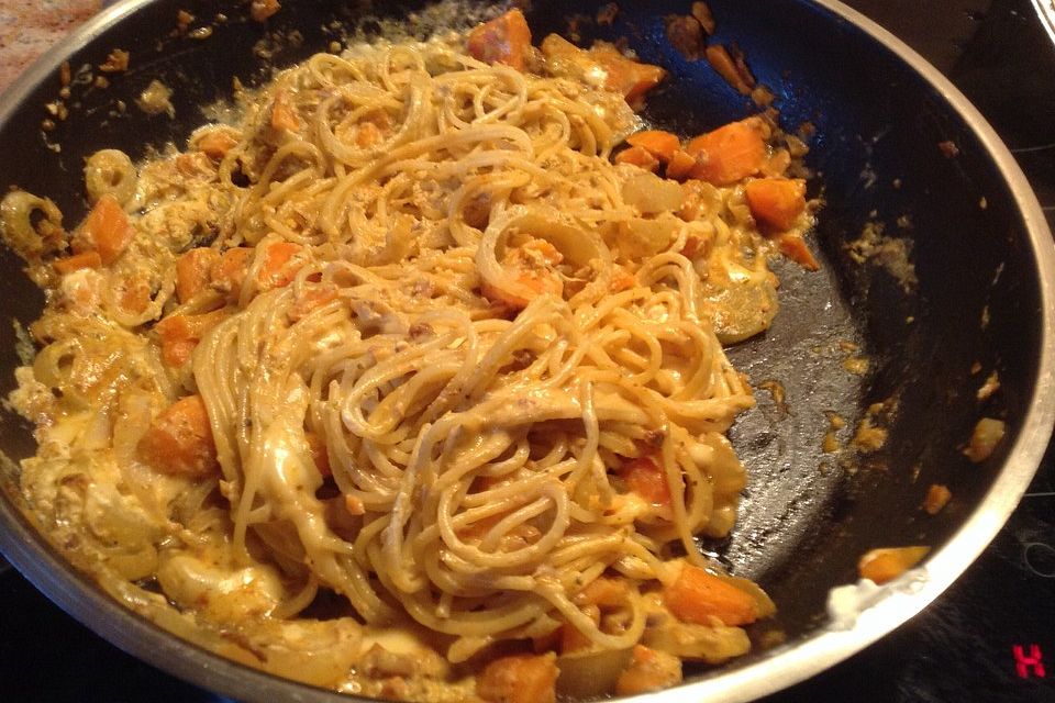 Vegetarische Spaghetti Carbonara