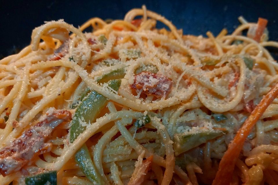 Vegetarische Spaghetti Carbonara