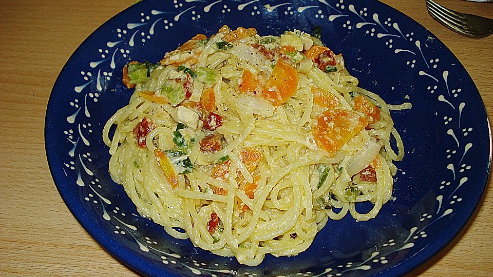 Vegetarische Spaghetti Carbonara Von Reise Tiger Chefkoch