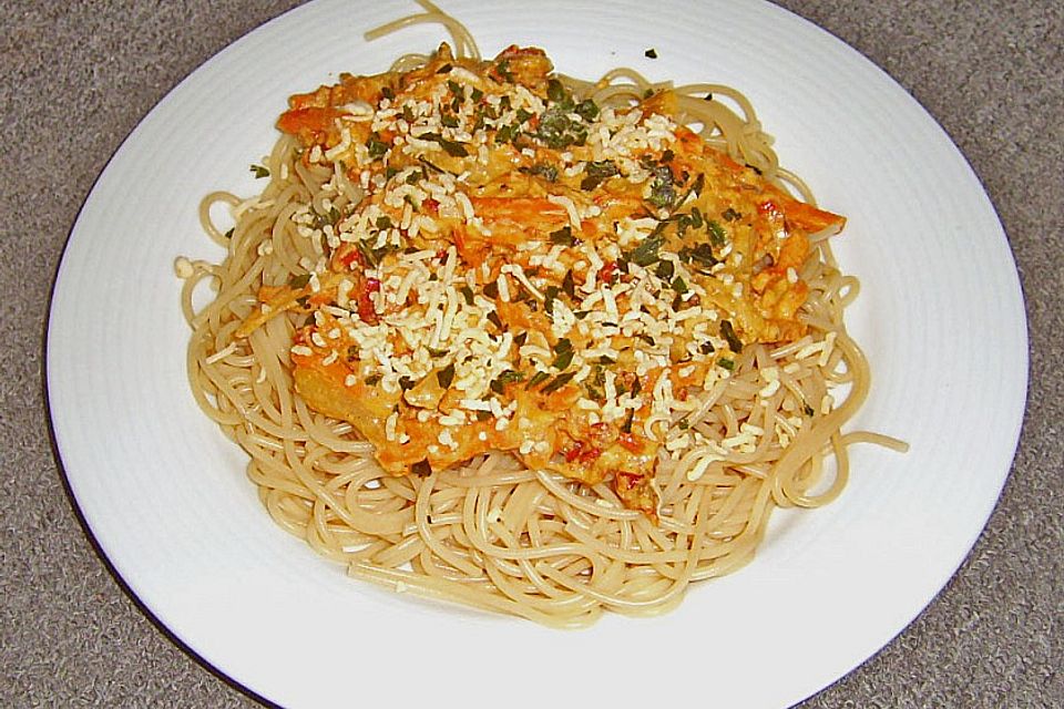 Vegetarische Spaghetti Carbonara