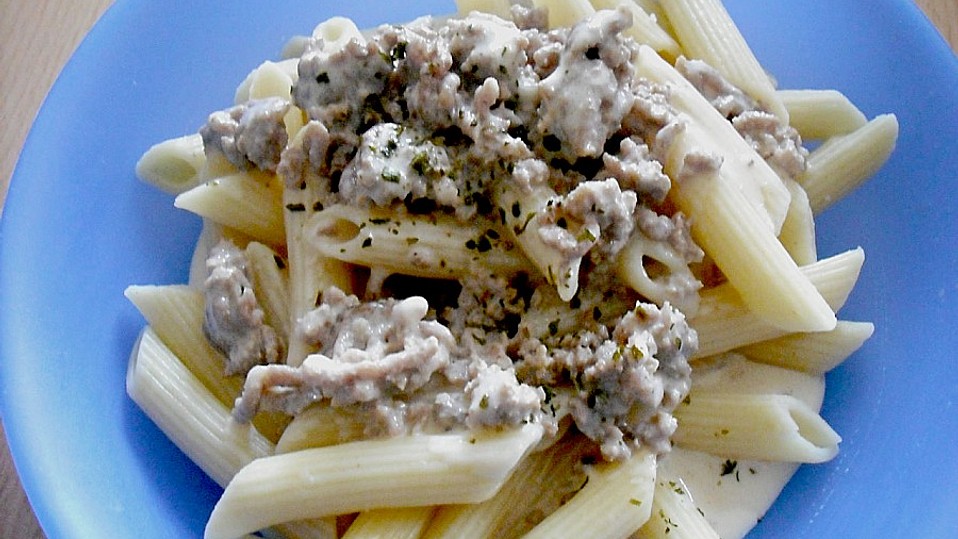 Spaghetti mit Käse-Hackfleisch-Sauce von heimwerkerkönig Spaghetti mit Käse-Hackfleisch-Sauce von heimwerkerkönig