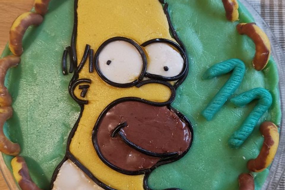 Lettas Homer Simpson Motivtorte