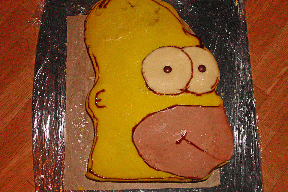 Lettas Homer Simpson Motivtorte