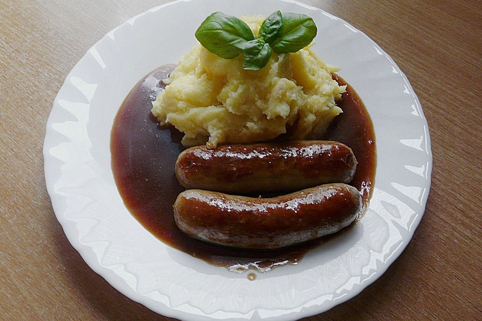 Blumenkohl mit Bratwurst