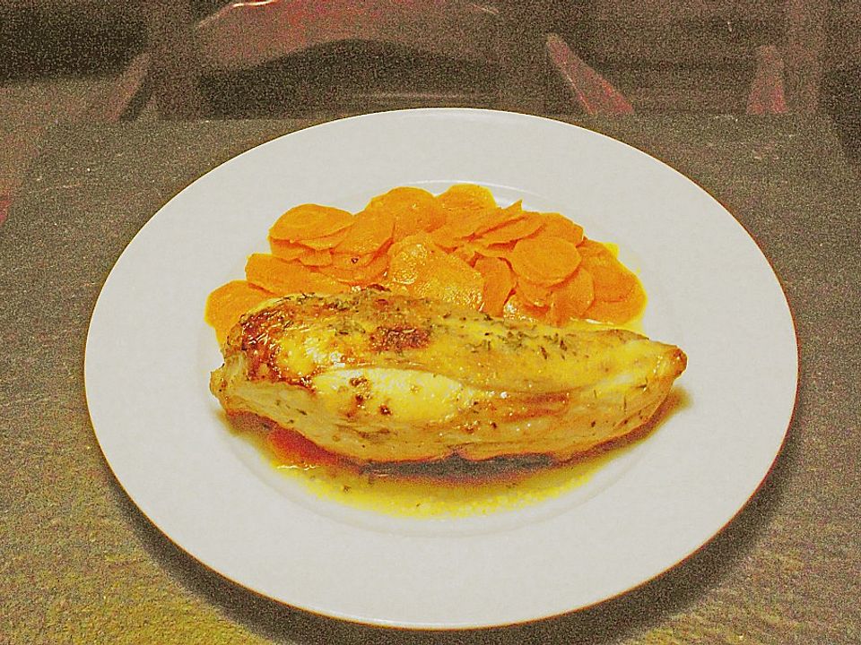 Hähnchenbrust mit Orangenlikör - Honig - Glasur von Koelkast| Chefkoch
