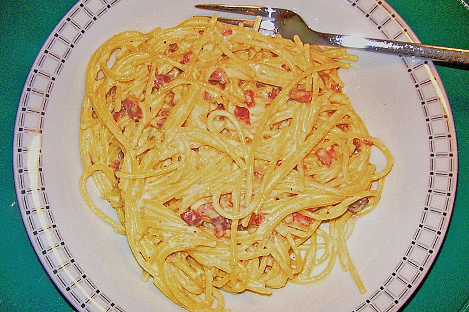 Spaghetti nach Carbonara - Art