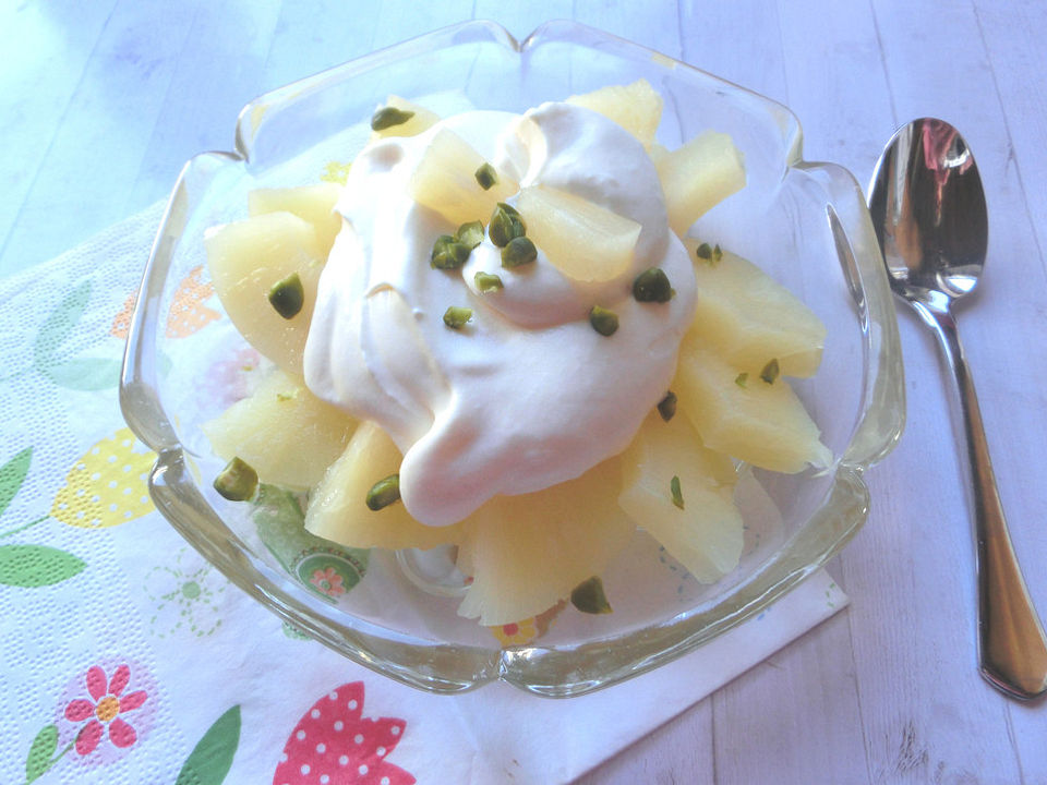 Ananas mit Vanille - Sauce von gabriele1105| Chefkoch