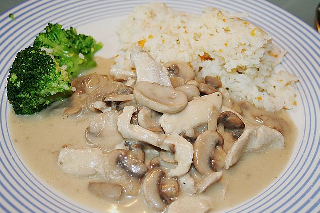 Putengeschnetzeltes mit Champignons und Kokosmilch von chefkochmampfi ...