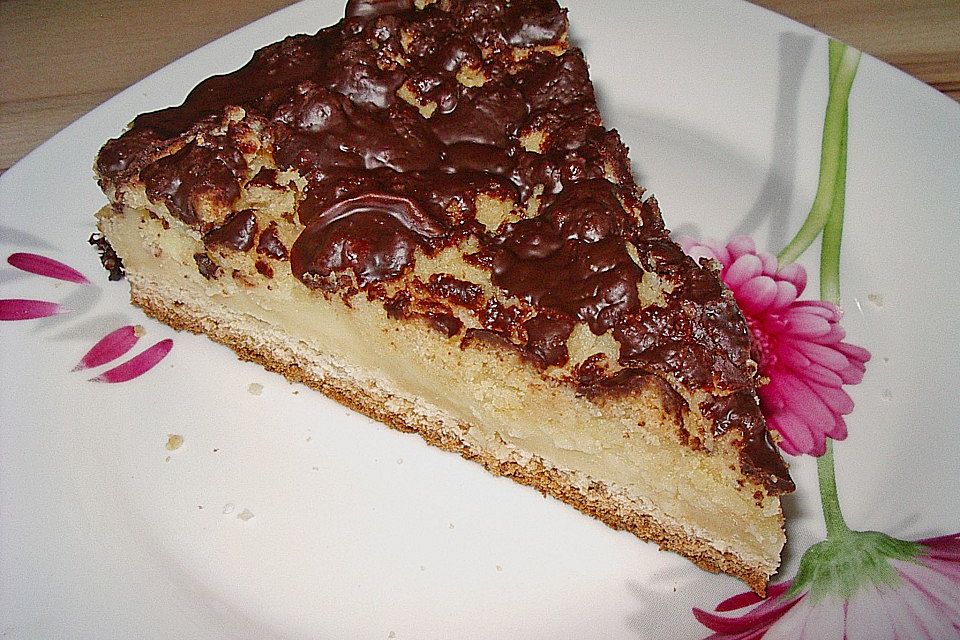 Streuselkuchen mit Pudding