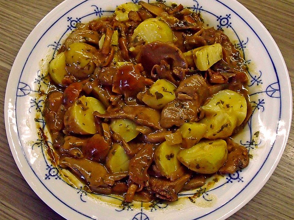 Rahm - Kartoffeln mit Pilzen von Elfenlied| Chefkoch
