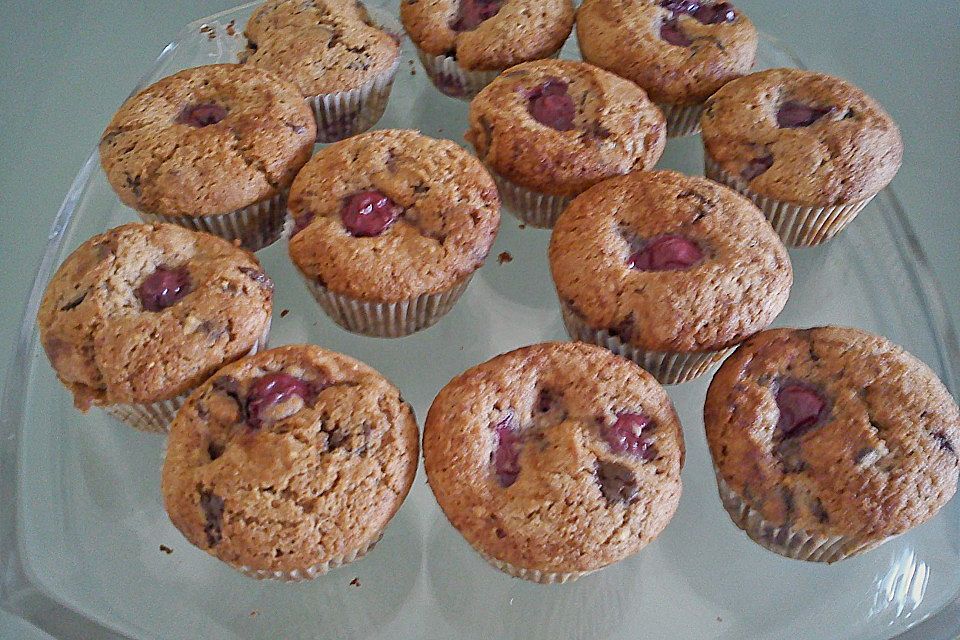 Schoko - Kirsch - Muffins