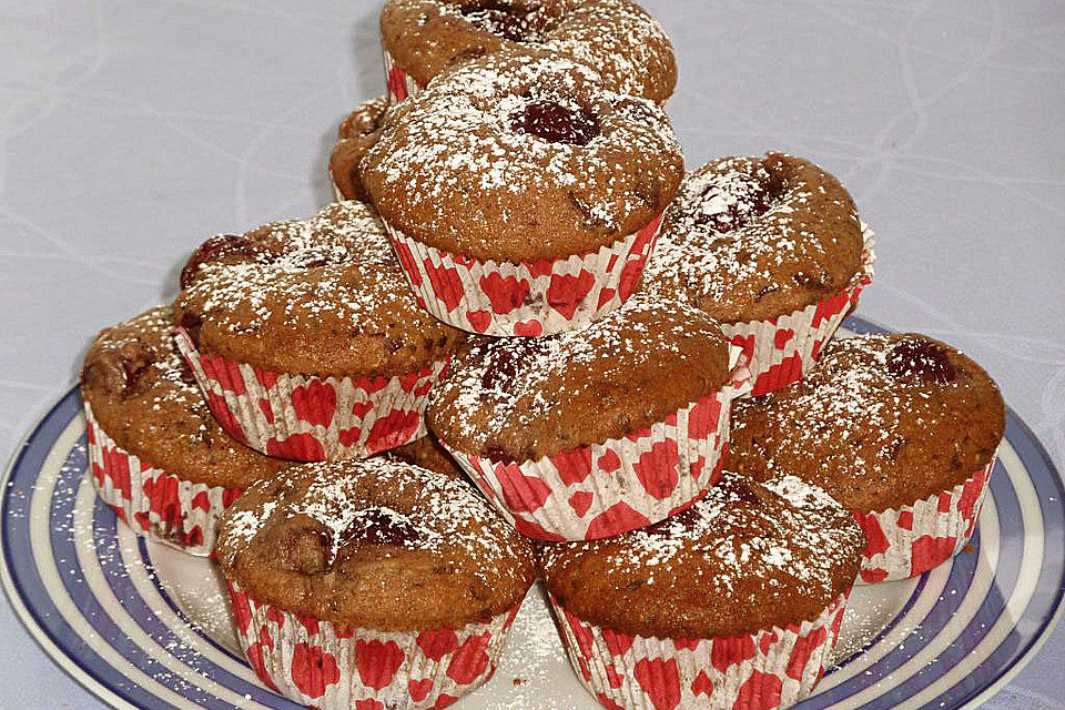 Schoko - Kirsch - Muffins