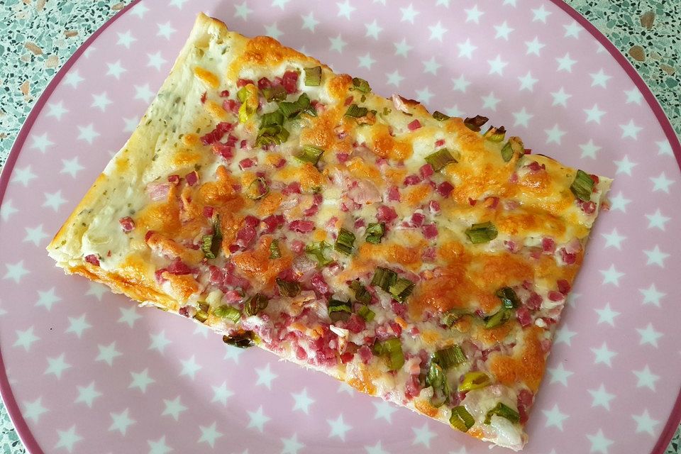 Superschneller Flammkuchen