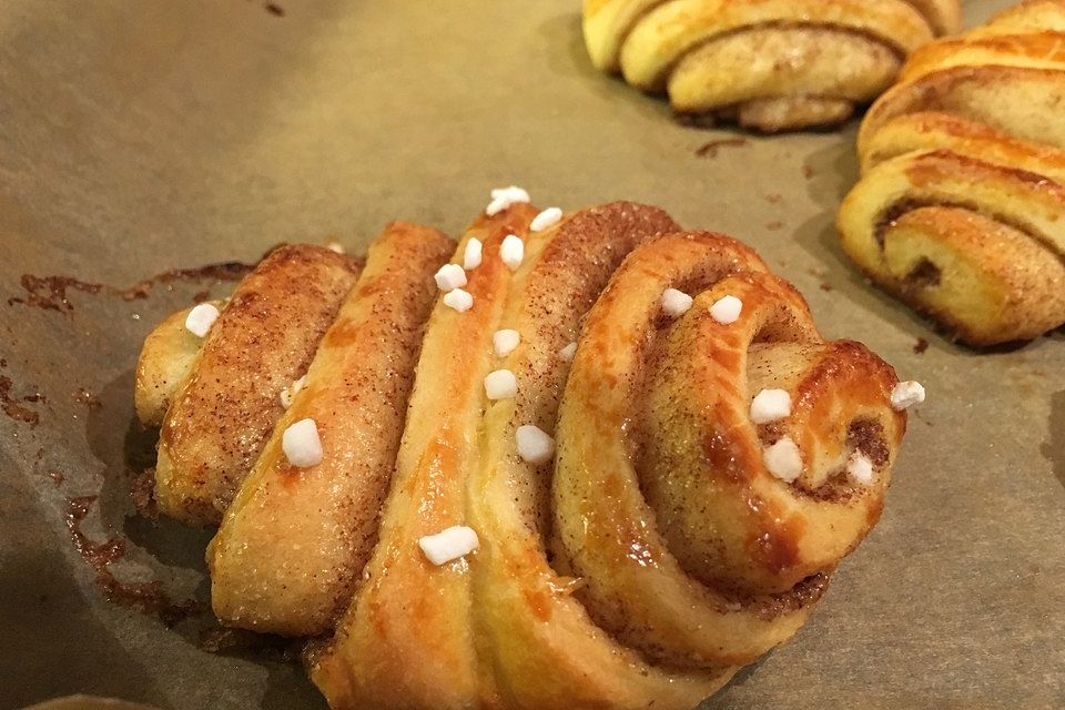 Zuckersüße Franzbrötchen