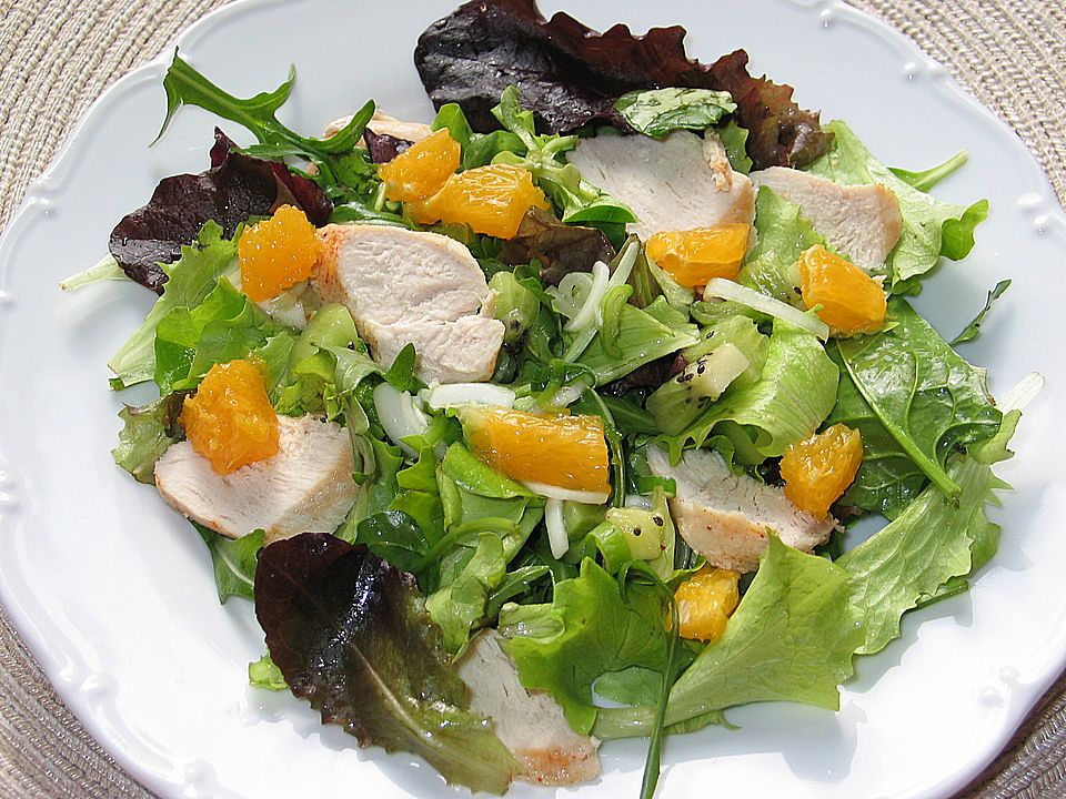 Hähnchen - Kiwi - Salat von Haselmaus00 | Chefkoch