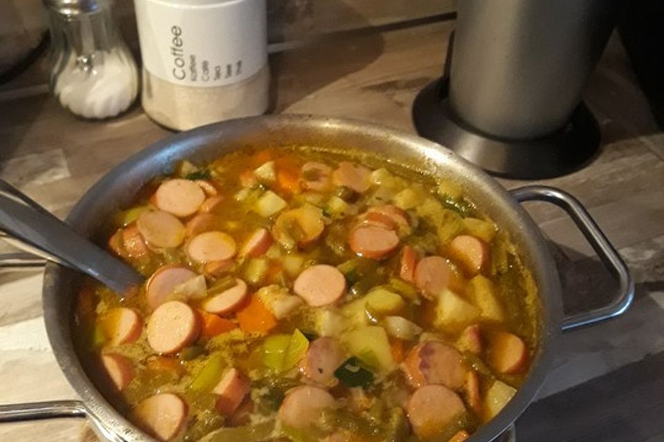 Leckere grüne Bohnensuppe