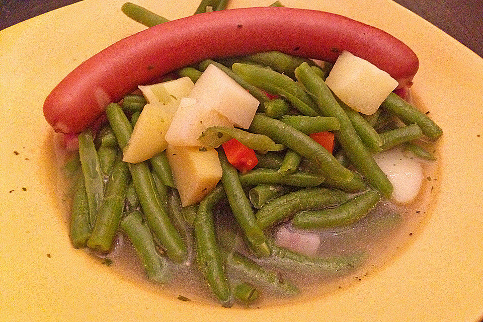 Leckere grüne Bohnensuppe