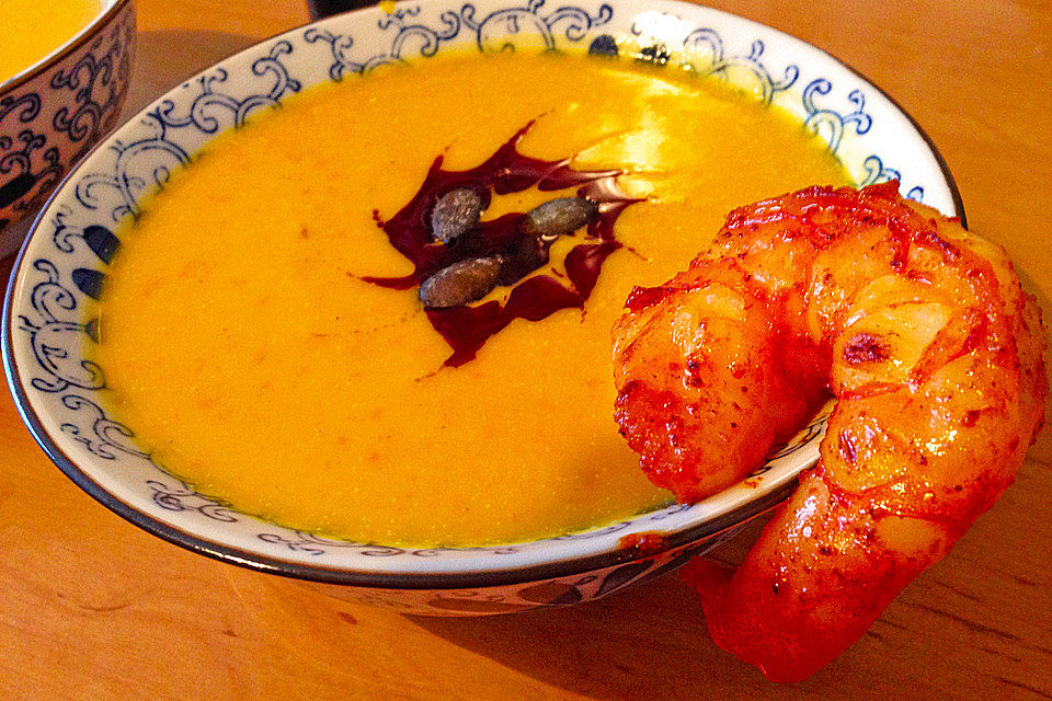 Karibische Kürbiscremesuppe Karibische Kürbiscremesuppe